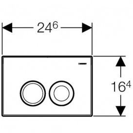 Система инсталляции для подвесного унитаза Geberit Duofix с клавишей Delta21 альпийский белый 458.122.11.1