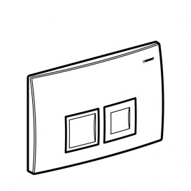 Система инсталляции для подвесного унитаза Geberit Duofix cо встроенным бачком Delta и клавишей Delta50 хром глянцевый 458.126.00.1+115.135.21.1