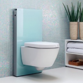 Система инсталляции для подвесного унитаза Geberit Monolith стекло мятный 131.021.SL.5