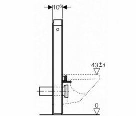 Система инсталляции для подвесного унитаза Geberit Monolith стекло песок 131.031.TG.5