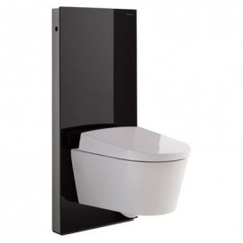 Система инсталляции для подвесного унитаза Geberit Monolith Plus стекло чёрный 131.221.SJ.5