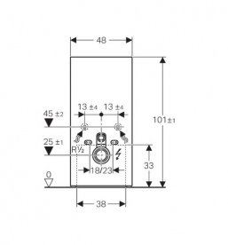 Система инсталляции для подвесного унитаза Geberit Monolith Plus стекло чёрный 131.221.SJ.5