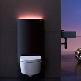 Система инсталляции для подвесного унитаза Geberit Monolith Plus стекло умбра 131.231.SQ.5