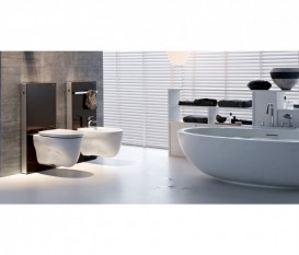 Система инсталляции для подвесного унитаза Geberit Monolith Plus стекло умбра 131.231.SQ.5