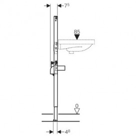 Система інсталяції для раковин Geberit Duofix для прихованого функціонального блоку 112 см 111.553.00.2