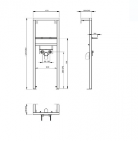 Система інсталяції для раковин Roca сталь A890073000