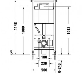 Система инсталляции для унитаза Duravit DuraSystem встроенный гигиенический смыв WD1003000000