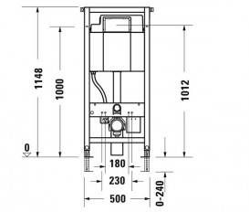 Система інсталяції для унітазу Duravit DuraSystem стандартна WD1001000000
