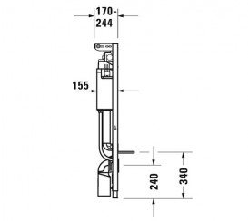 Система інсталяції для унітазу Duravit DuraSystem стандартна WD1001000000