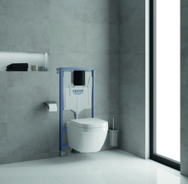 Система инсталляции для унитаза Grohe Rapid Sl 3-в-1 с клавишей Skate Cosmopolitan черный глянец 39940000