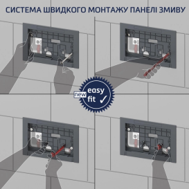 Система инсталляции для унитаза TECE Base 4 в 1 с кнопкой смыва TECEbase хром глянцевый 9400406