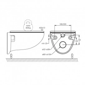 Система інсталяції для унітазу Volle Master Evo 3в1 сталь 212010