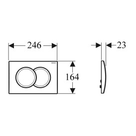 Система инсталляции Geberit Duofix 3 в 1 с клавишей хром глянцевый 458.103.00.1+115.127.21.1