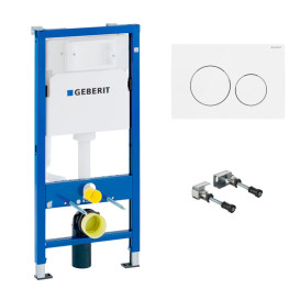 	Система инсталляции Geberit Duofix 3 в 1 с клавишей белый глянцевый 458.103.00.1+115.127.11.1