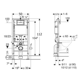 	Система инсталляции Geberit Duofix 3 в 1 с клавишей белый глянцевый 458.103.00.1+115.127.11.1