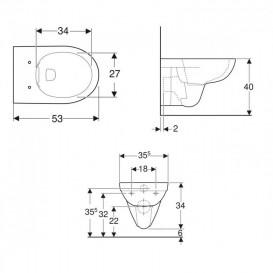 Система інсталяції Geberit Duofix Delta з унітазом Selnova Rimfree із сидінням soft-close 500.265.01.1+500.333.01.1+458.126.00.1