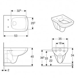 Система инсталляции Geberit Duofix Sigma с унитазом Selnova Square с сидением soft-close 500.275.01.1+500.334.01.1+111.300.00.5