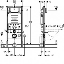 Система інсталяції Geberit Duofix Sigma з унітазом Selnova Rimfree із сидінням soft-close 501.545.01.1+500.333.01.1+111.300.00.5