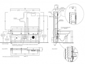 Система інсталяції Hatria G-Full для унітазу реверсивна сталь YXGZ01