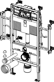 Система инсталляции TECE TECEprofil  для унитаза Geronto с бачком Uni  9300381