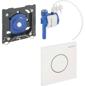 Система пневматического управления смывом писсуара Geberit кнопка смыва 01 пластик матовый хром 116.011.JQ.5