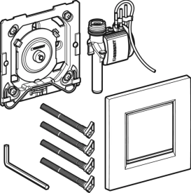 Система пневматичного керування змивом пісуару Geberit кнопка змиву 30 пластик чорний/чорний матовий 116.017.DW.1