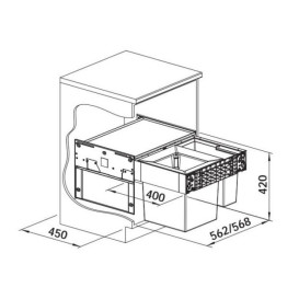Система сортування сміття Blanco Select II Big 60/2 528147