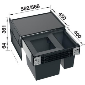 Система сортування сміття Blanco Select II Big 60/2 528147