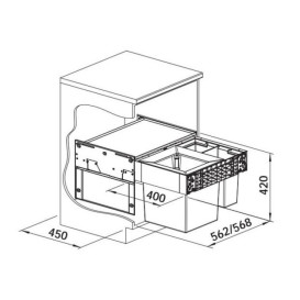 Система сортування сміття Blanco Select II Big 60/3 528148