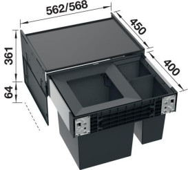 Система сортування сміття Blanco Select II Big 60/3 528148