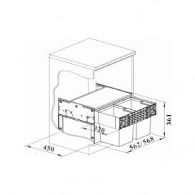Система сортування сміття Blanco Select II XL 60/2 526207
