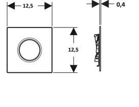 Система управления писсуаром Geberit Round с пневматическим запуском смыва лава 116.014.JK.1
