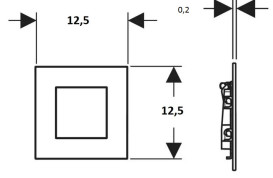 Система управління пісуаром Geberit із пневматичним запуском змиву білий матовий 116.217.JT.1