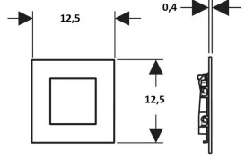 Система управління пісуаром Geberit із пневматичним запуском змиву білий 116.217.SI.1