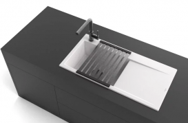 Складывающаяся решетка для сушки посуды Villeroy & Boch 48х34,7 см нержавеющая сталь антрацит 9K130005