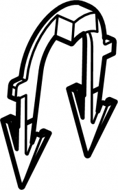 Скоба для фиксации труб d14–20 мм Viega Fonterra 1245 желтое золото 656966