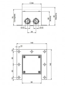 Прихована монтажна частина підлогового змішувача Fima Carlo Frattini F2301