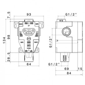Прихована монтажна частина змішувача для душу Vema V0000100000