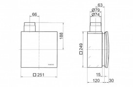 	Корпус для скрытого монтажа Maico ER-UPB/L 0093.0970