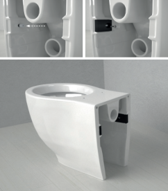 Прихований кріпильний елемент для сантехніки Hatria без бічних отворів 