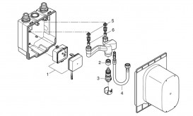 Скрытый монтажный блок смесителя для раковины Grohe Eurosmart Cosmopolitan E 36336001