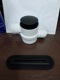 Слив-перелив для ванн Radaway Tiana чорний мат ARIN.FLOW.BL