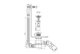 Слив-перелив для ванны McAlpine клик-клак хром HC2600CLOV