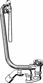 Злив-перелив для стандартних ванн Viega хром 311537