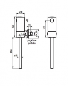 Зливний пристрій для пісуарів Jika Golem інфрачервоне H8948270000001