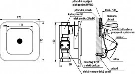 Зливний пристрій для пісуарів Jika Golem інфрачервоне H8948280000001