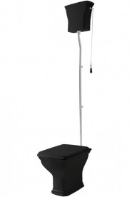 Зливний бачок для унітазу ArtCeram Civitas високий чорний глянсовий CIC006 03; 00