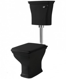 Зливний бачок для унітазу ArtCeram Civitas низький чорний глянсовий CIC007 03; 00