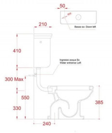 Зливний бачок для унітазу ArtCeram Hermitage низький кераміка білий HEC005 01;00