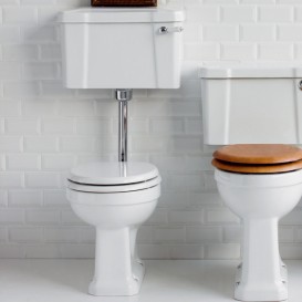 Зливний бачок для унітазу Burlington санфарфор білий C1